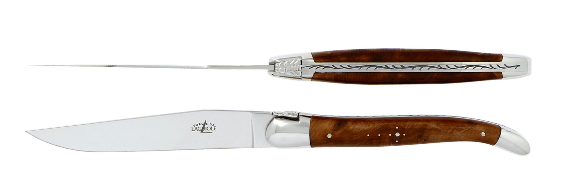 Laguiole Tafelmesser Thuja Inox 2er Set