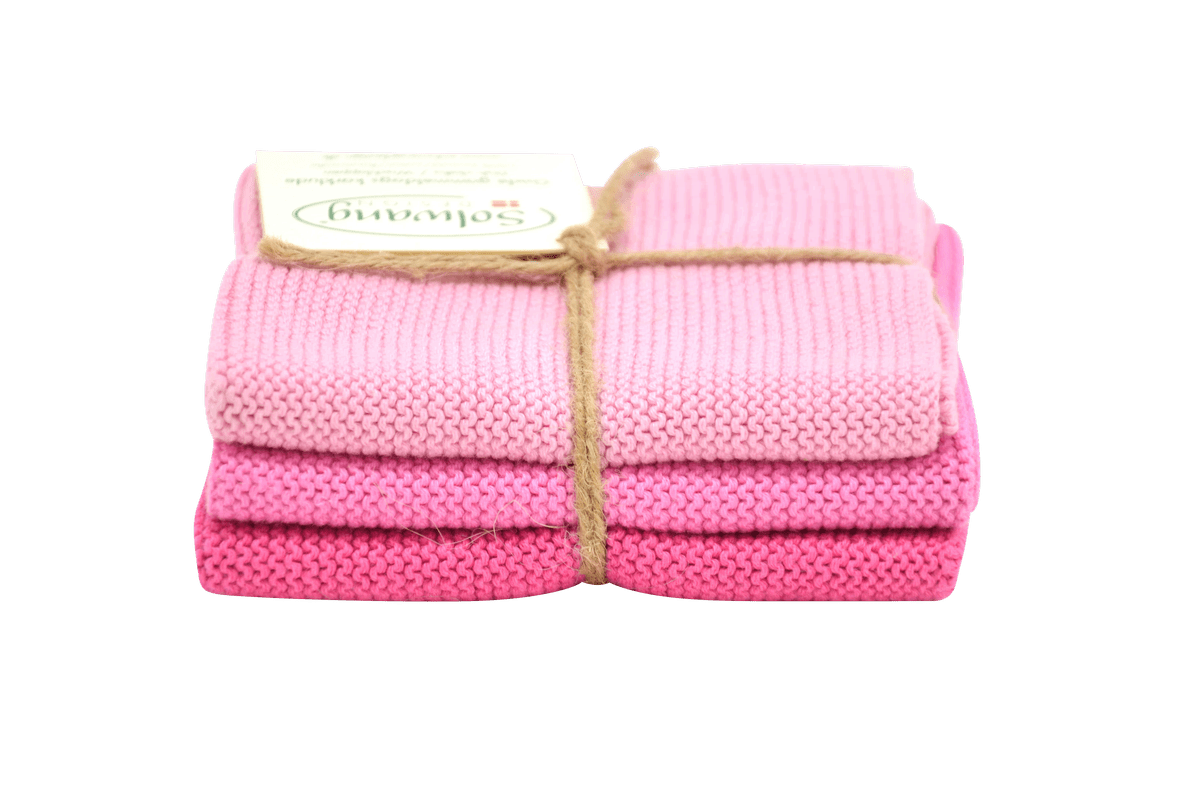 Solwang Wischtuch 3er Set Rosa Kombi