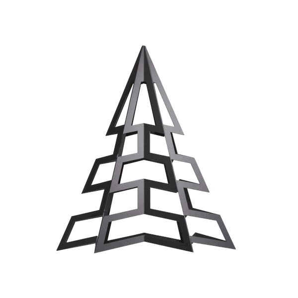 StC.Borgmann Papertree schwarz Tannenbaum aus Karton