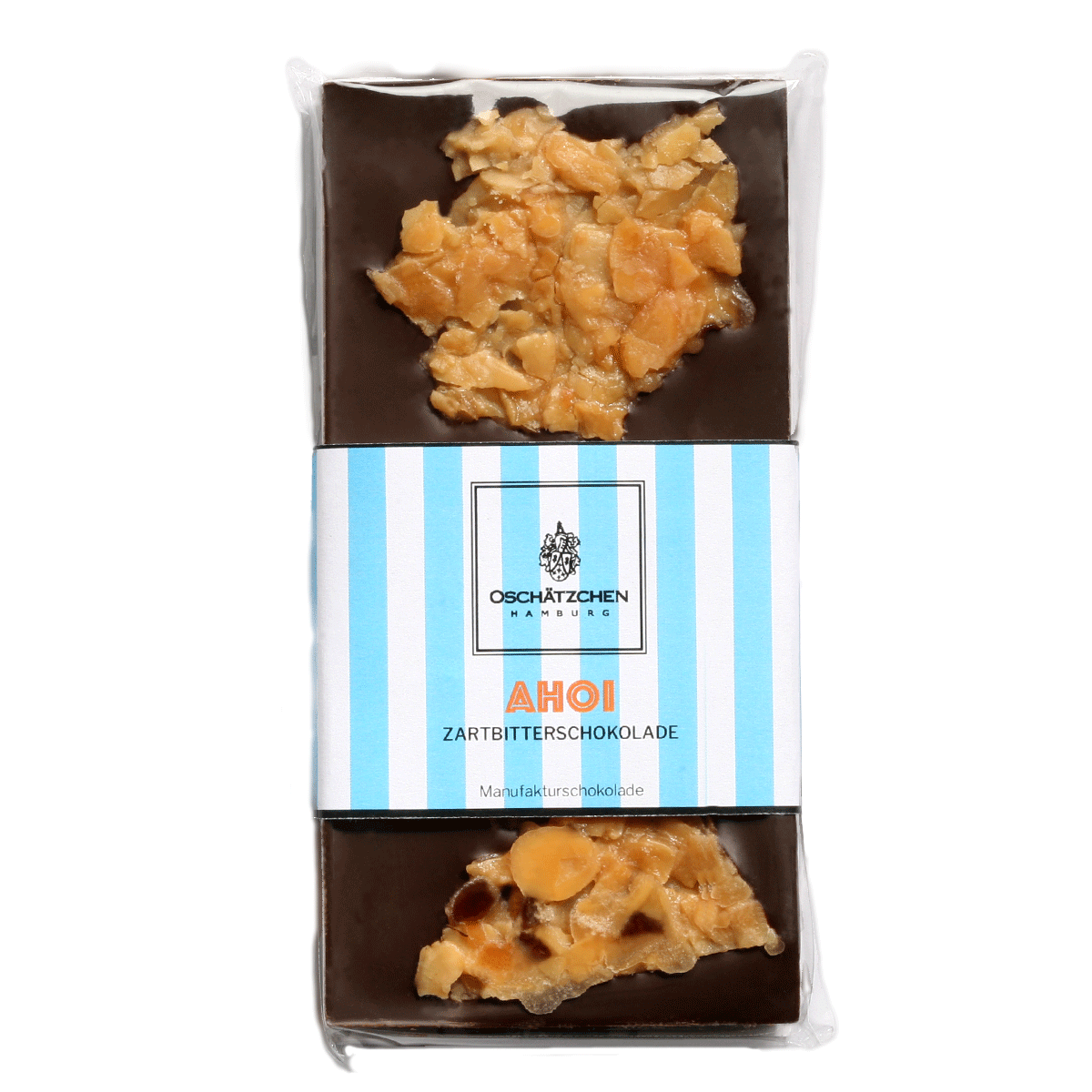 Oschätzchen Ahoi Zartbitterschokolade mit Florentiner 100g