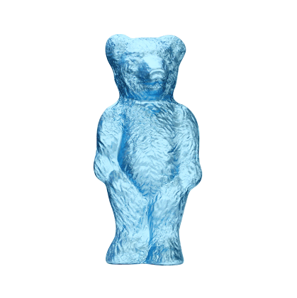 Oschätzchen Nostalgiebär Vollmilchschokolade Eisblau 27,5cm 350g