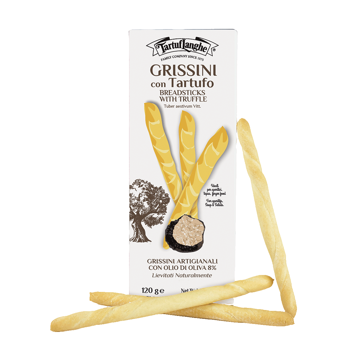 TartufLanghe Grissini mit Trüffel 120g