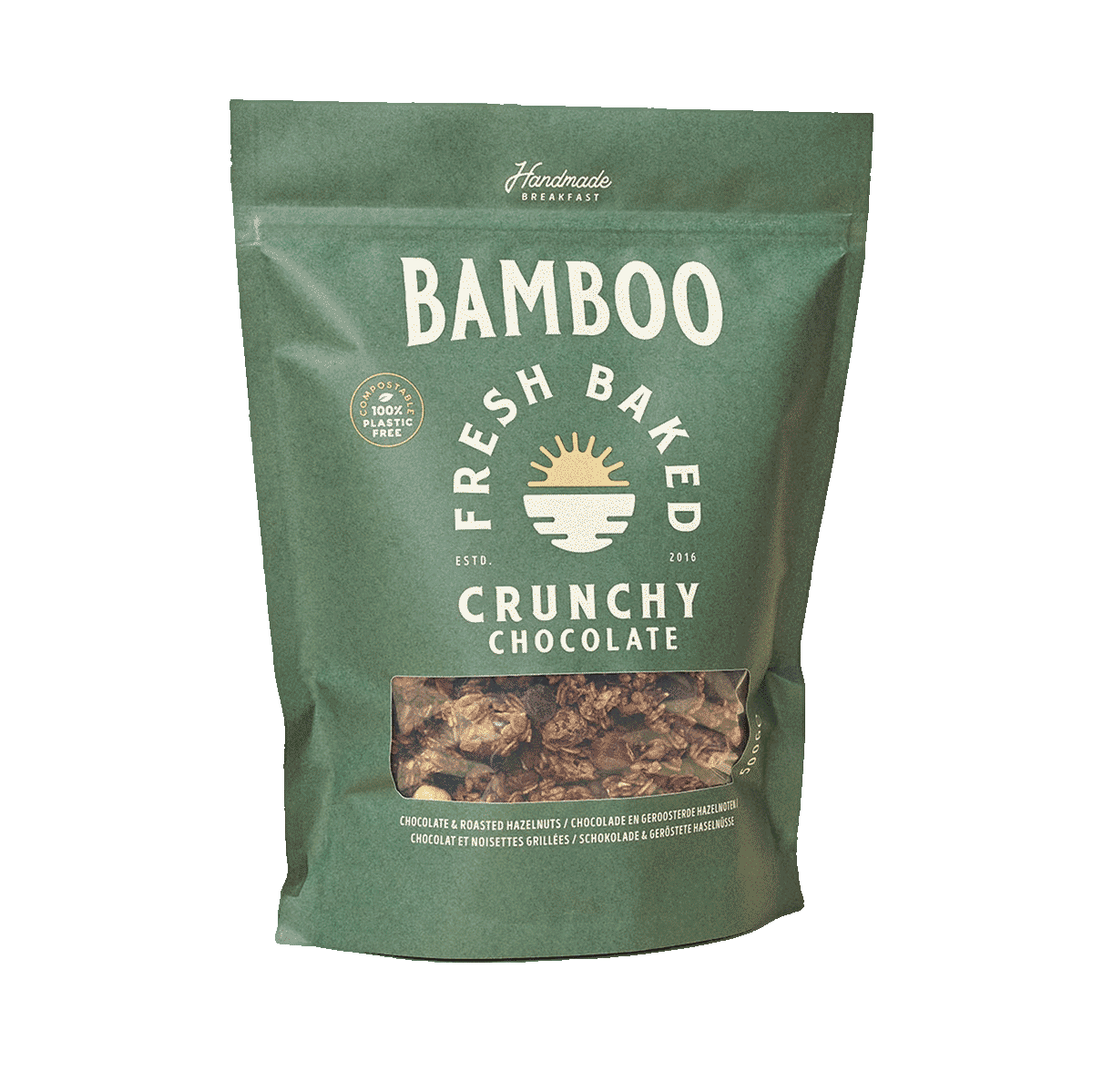 Bamboo Crunchy Granola mit Schokolade 500g  