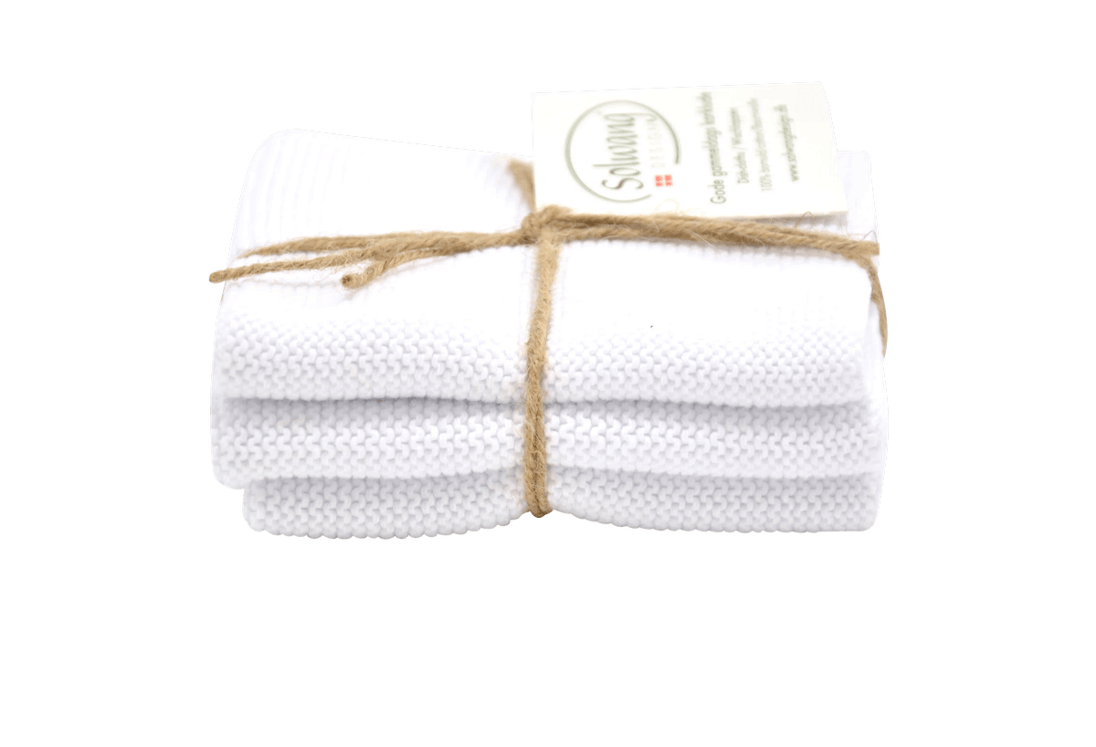 Solwang Wischtuch 3er Natur/Rot/Grün Kombi 