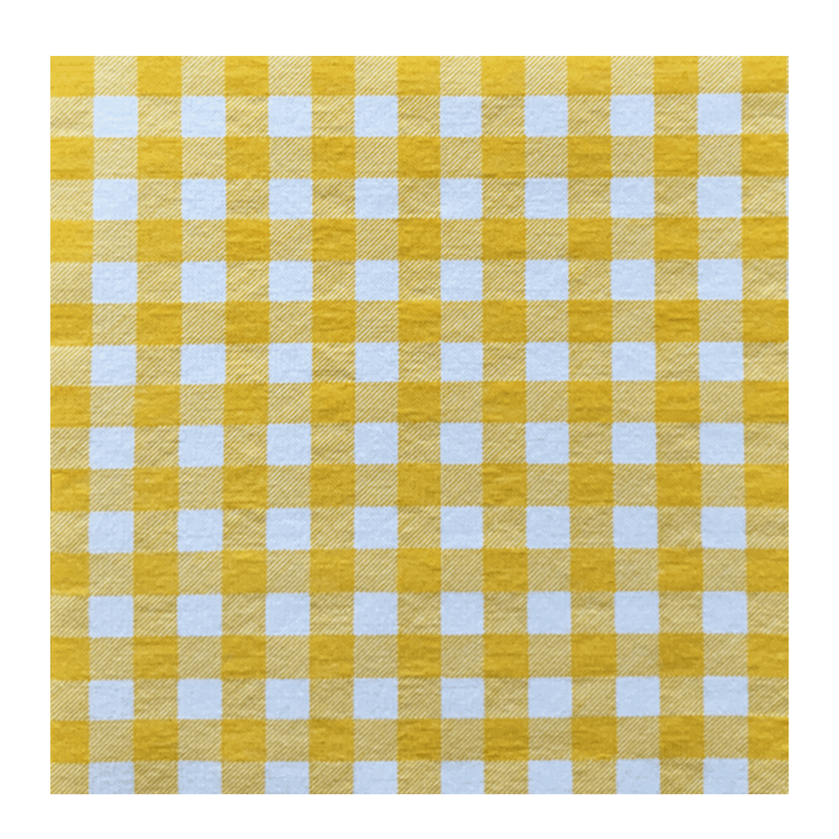 Francoise Paviot Servietten Kariert Gelb 20 Stück