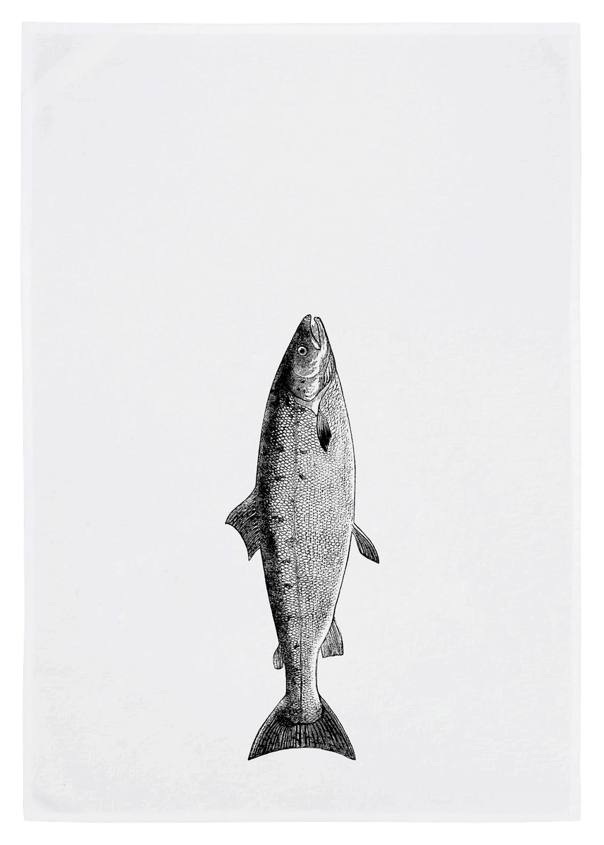 Oschätzchen Geschirrtuch Lachs grau