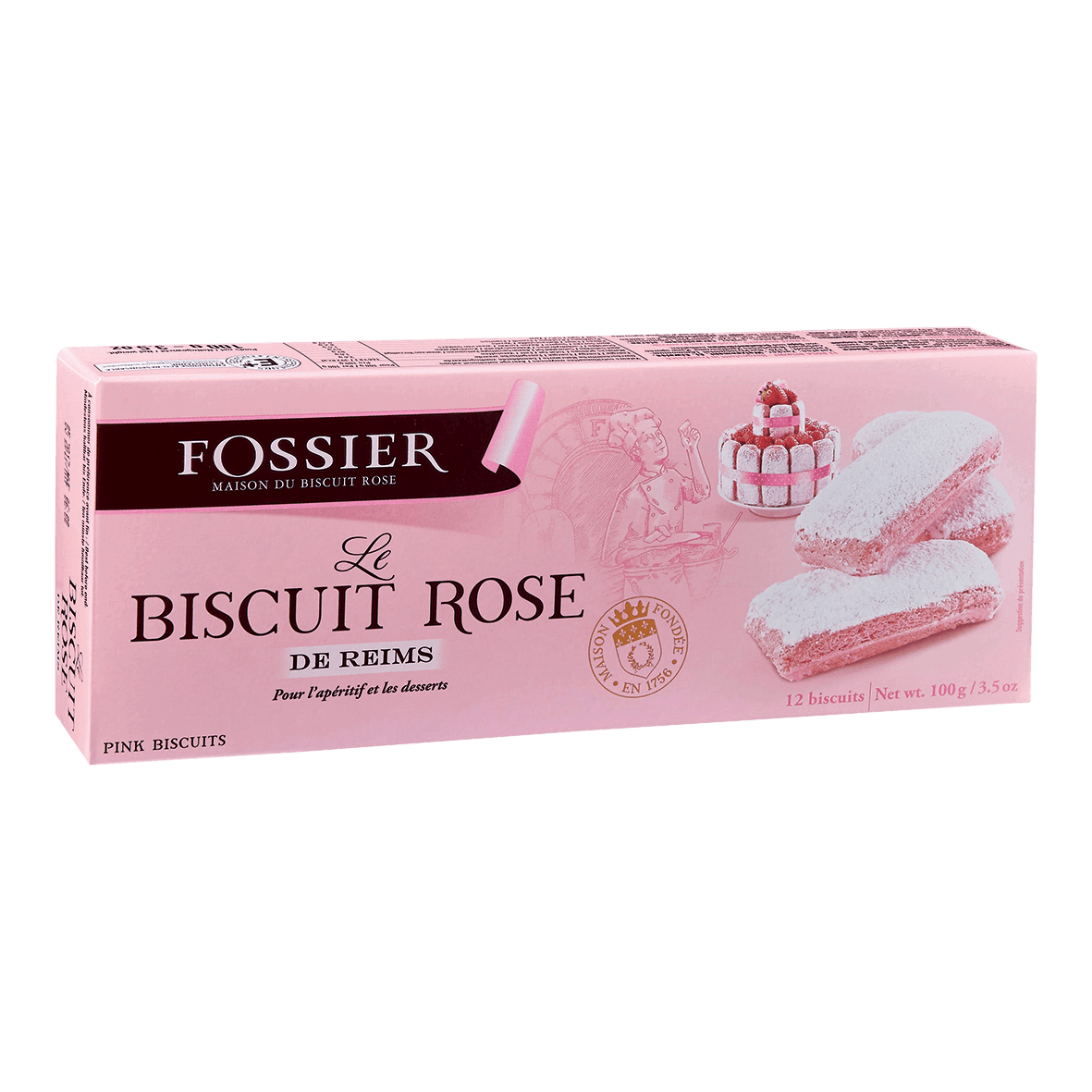 Fossier Rosenbiscuit in Metalldose 150g