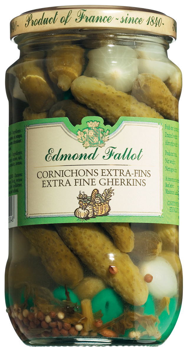 Cornichons extra-fin en bocal Edmond Fallot
