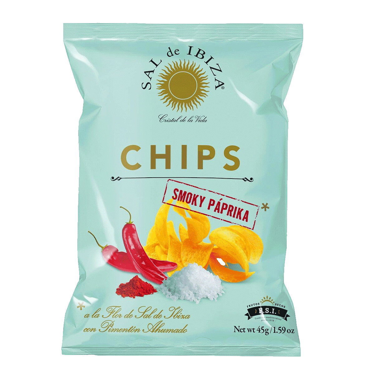 Sal de Ibiza Chips mit geräucherter Paprika 45g 