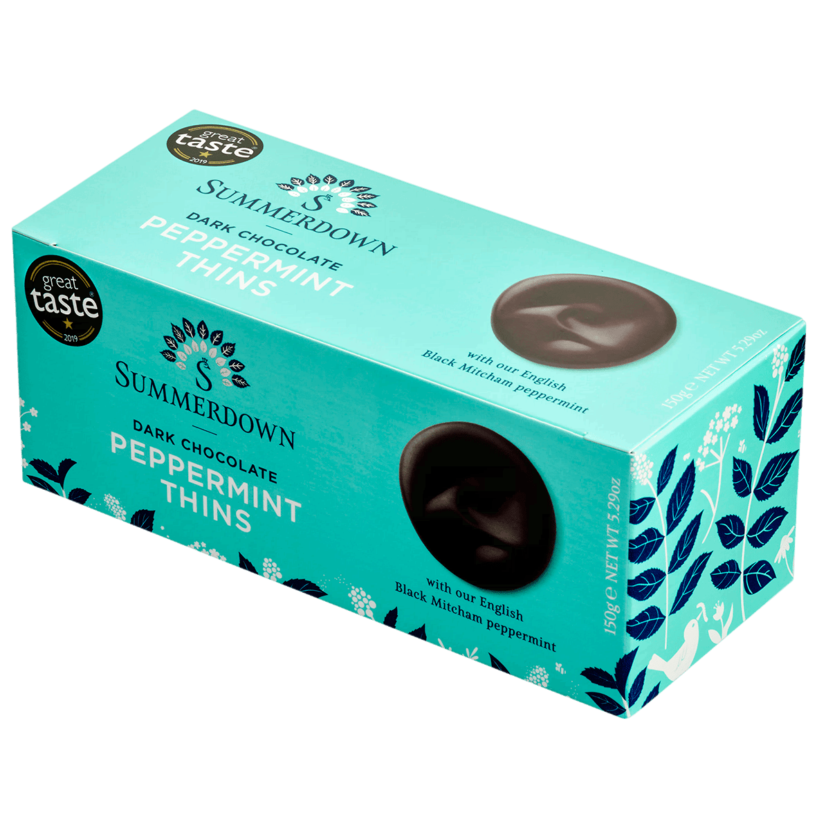 Summerdown Zartbitter Pfefferminz Taler 150g