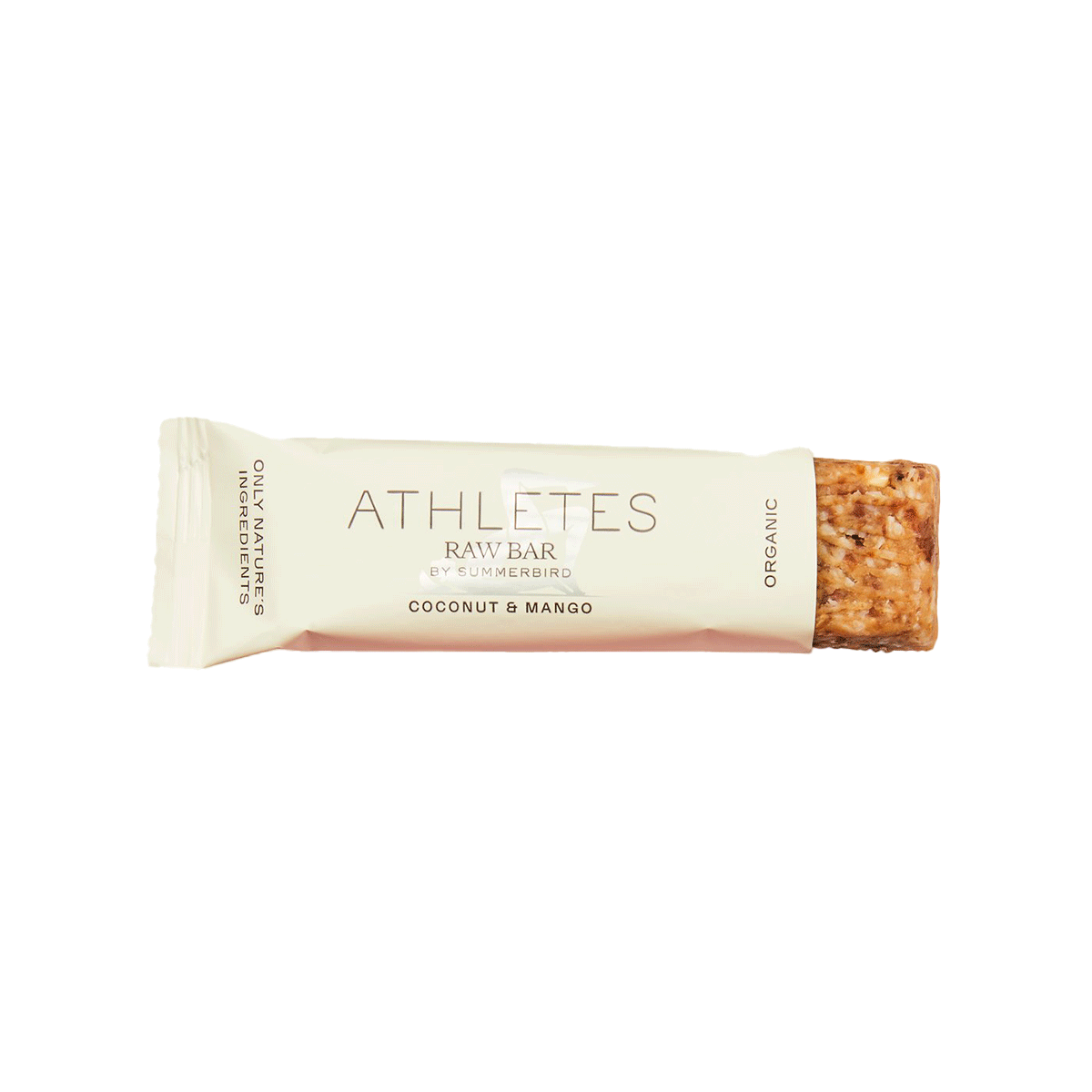 Athletes Raw Bar by Summerbird mit Kokosnuss und Mango Bio 40g Athletes Raw Bar by Summerbird mit Kokosnuss und Mango Bio 40g