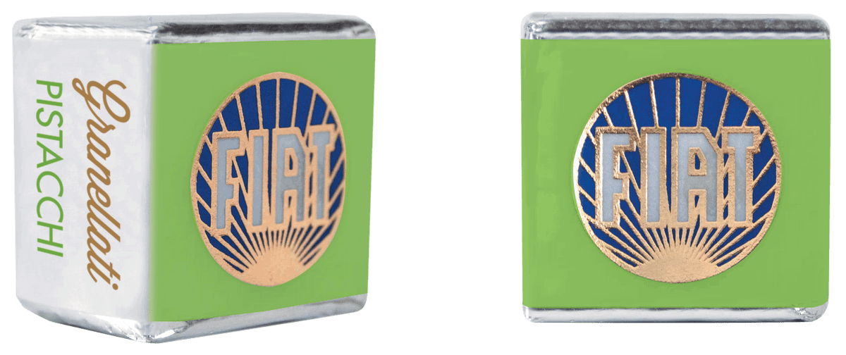 Majani Fiat Cremino Pistazie Display 100 Stück 930g