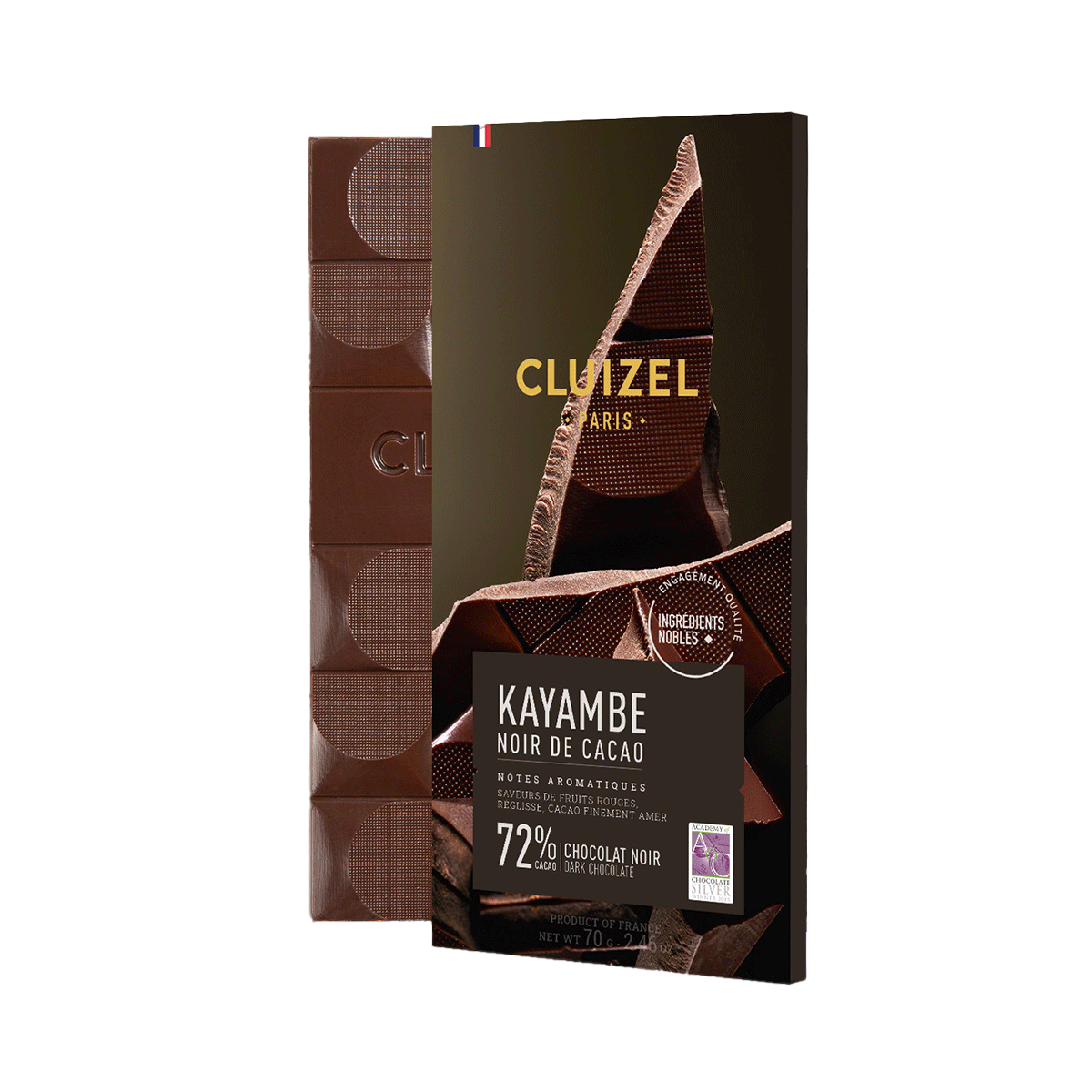 Michel Cluizel Zartbitterschokolade Kayambe Noir 72% 70g