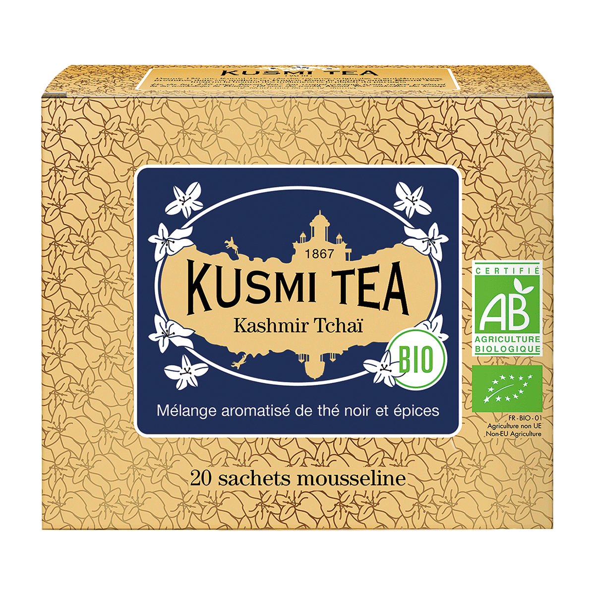 KUSMI Tea Kashmir Tchai Bio Tee Beutel 20 Stück