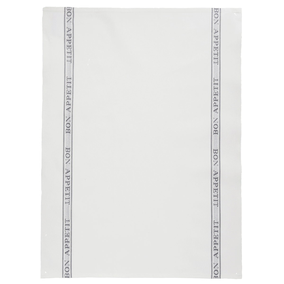 Charvet Geschirrtuch Bon Appetit grau 100% Baumwolle