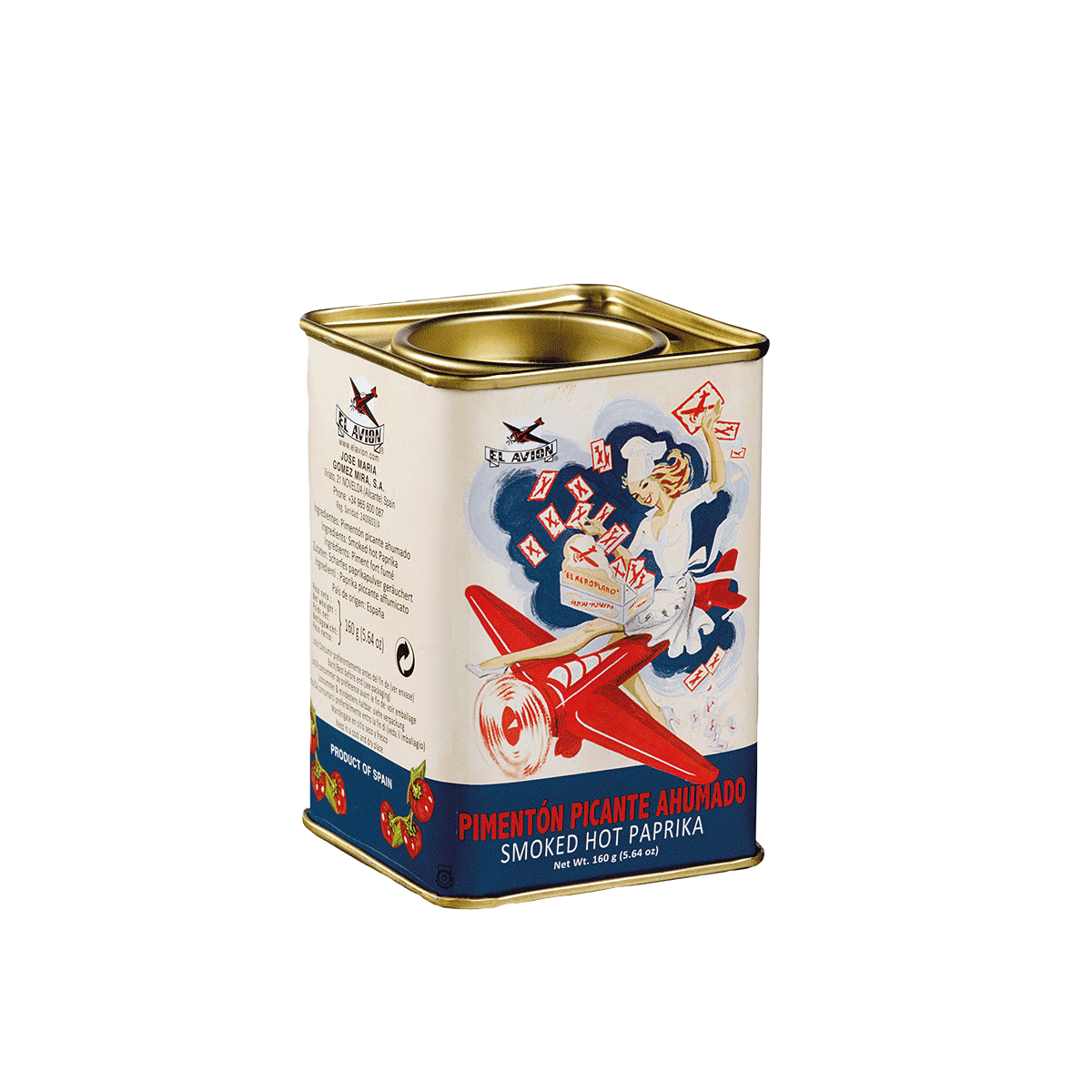 El Avion Pimentón Picante Ahumado Paprikapulver scharf, geräuchert 160g 