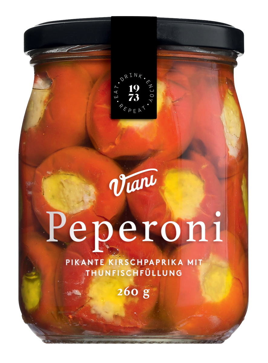 Viani Peperoni Kirschpaprika mit Thunfischfüllung 260g