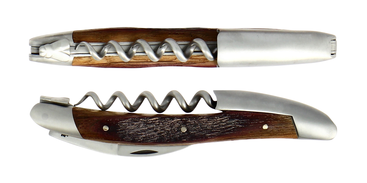 Laguiole Sommelier Kellnermesser Fasseiche Inox matt