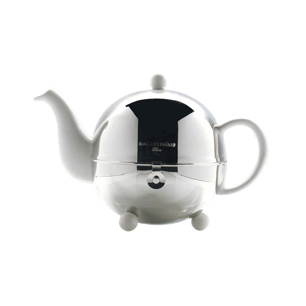 Mariage Frères Art Deco Teekanne Weiß 0,6l