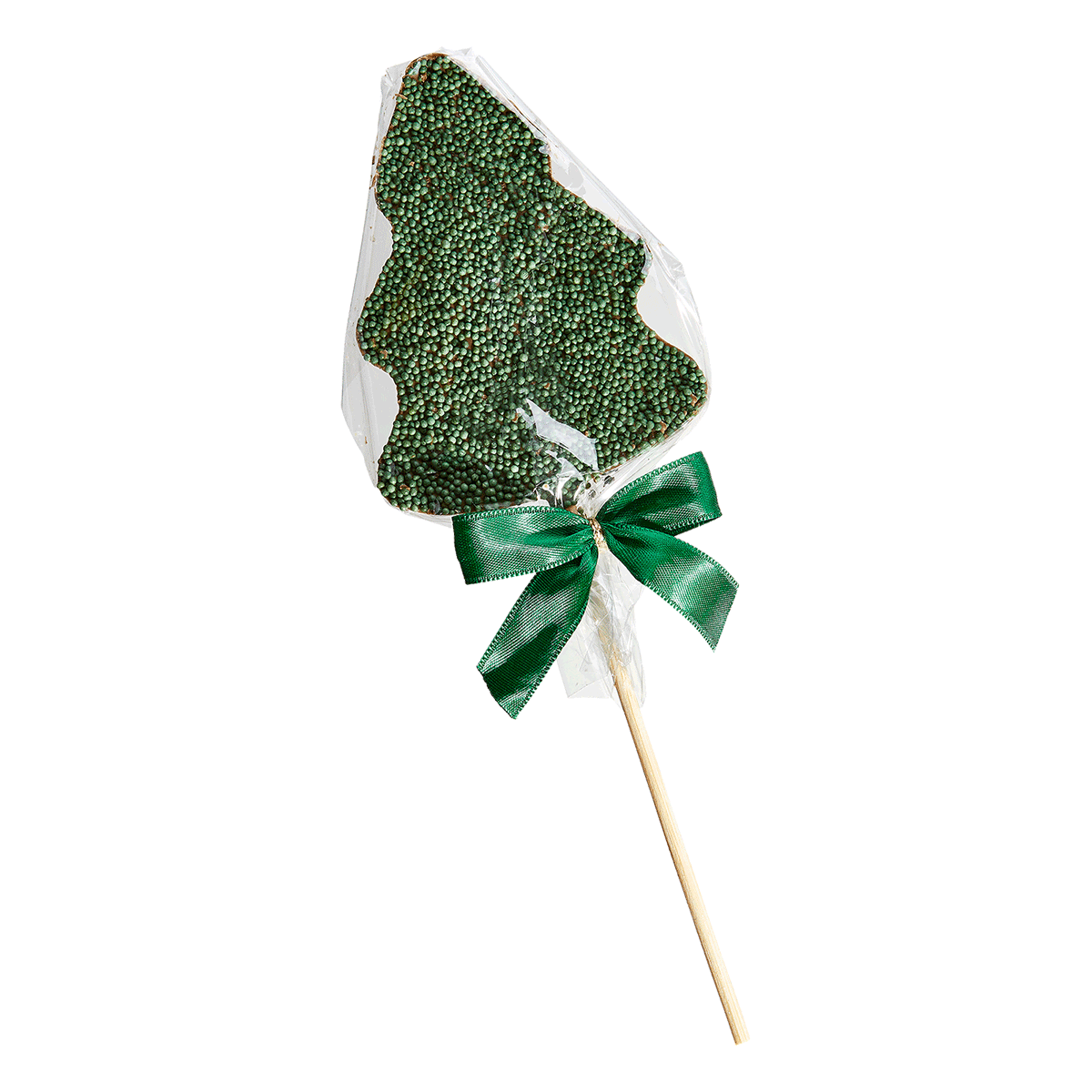 Oschätzchen Weihnachtsbaum am Stiel Grün Vollmilch