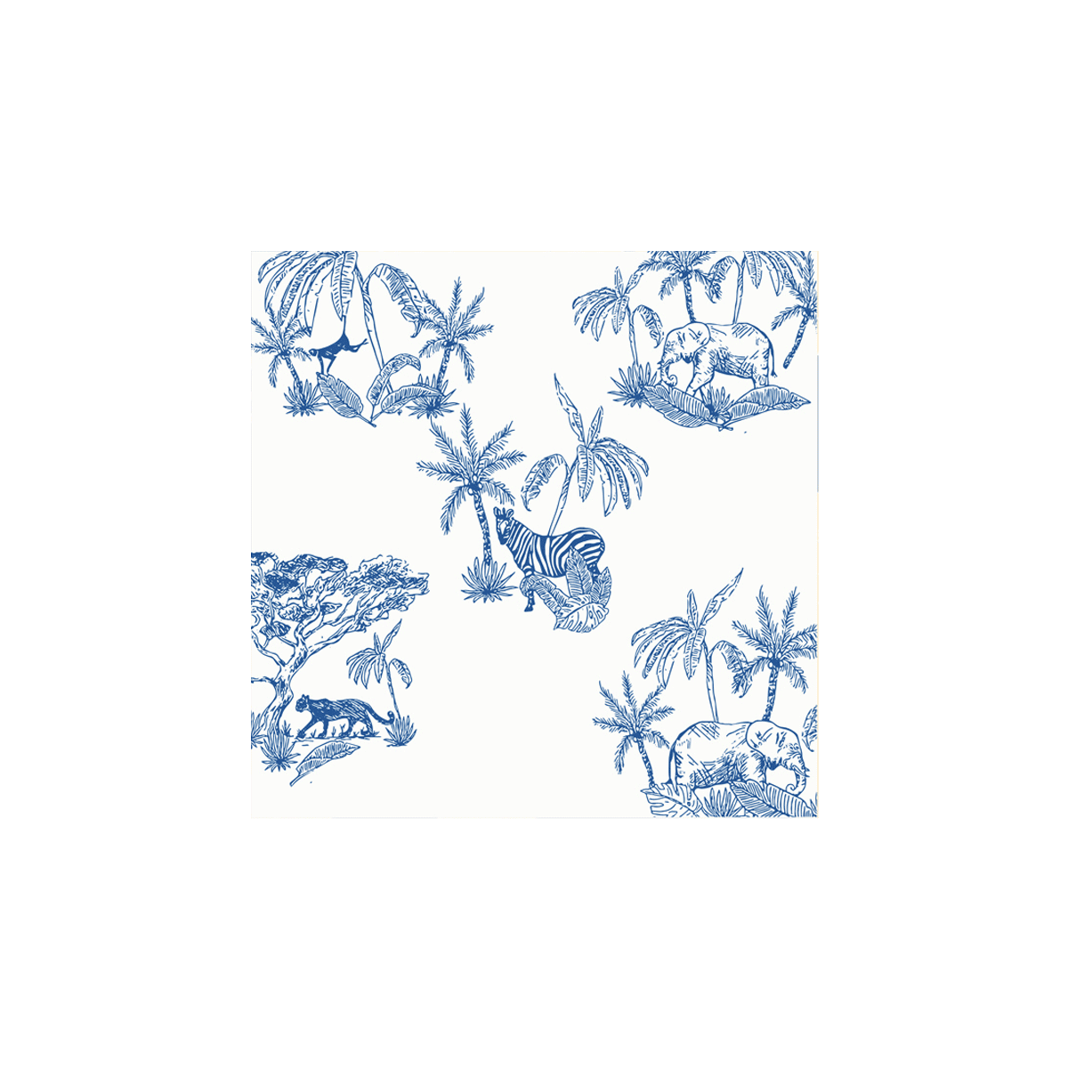 Francoise Paviot Cocktailservietten Toile de Jouy 20 Stück
