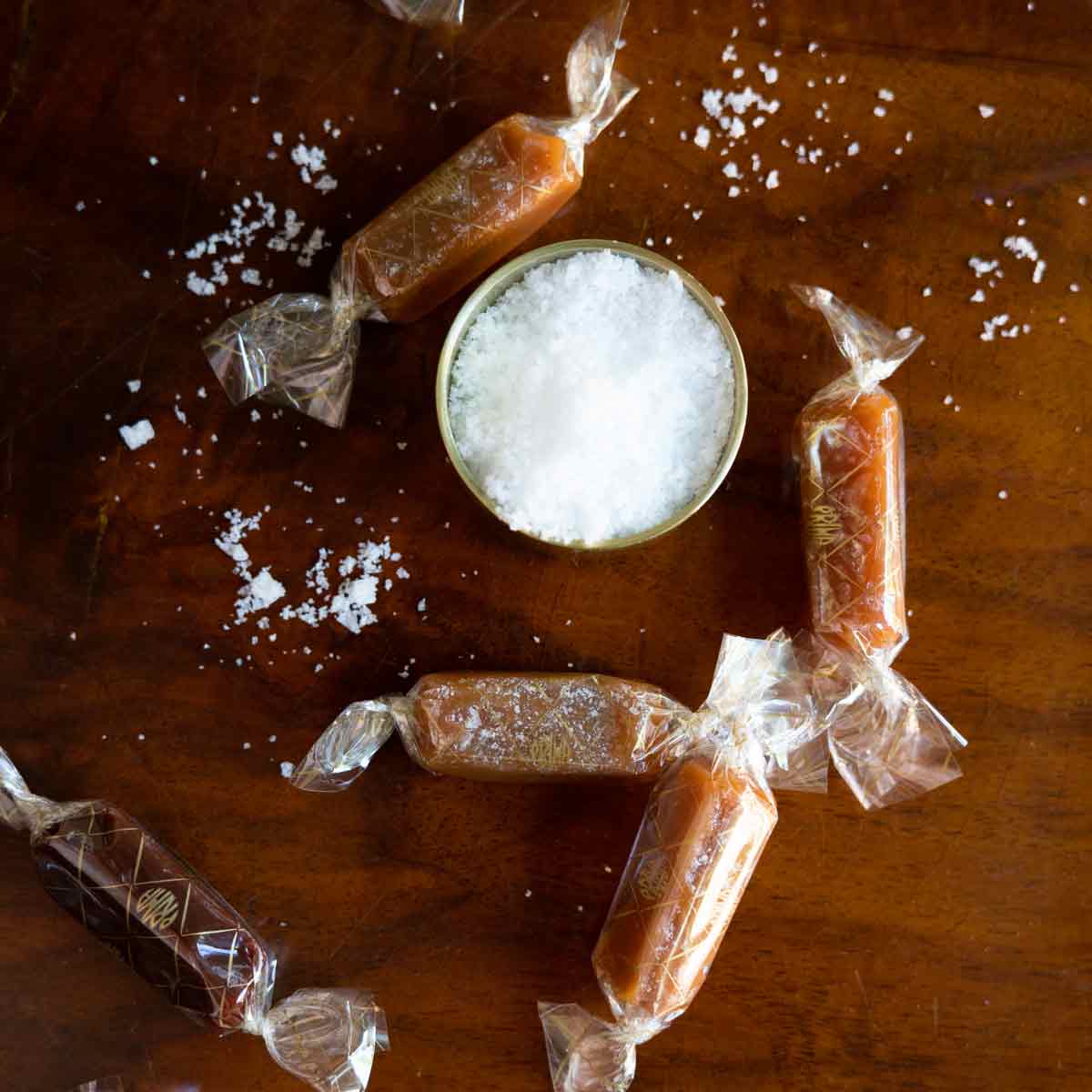 Pärlans Karamellbonbon mit Vanille und Meersalz 1 Stück 10g 