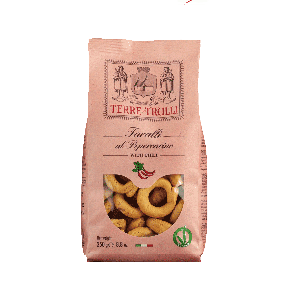 Terre dei Trulli Taralli Salzgebäck mit Chili 250g