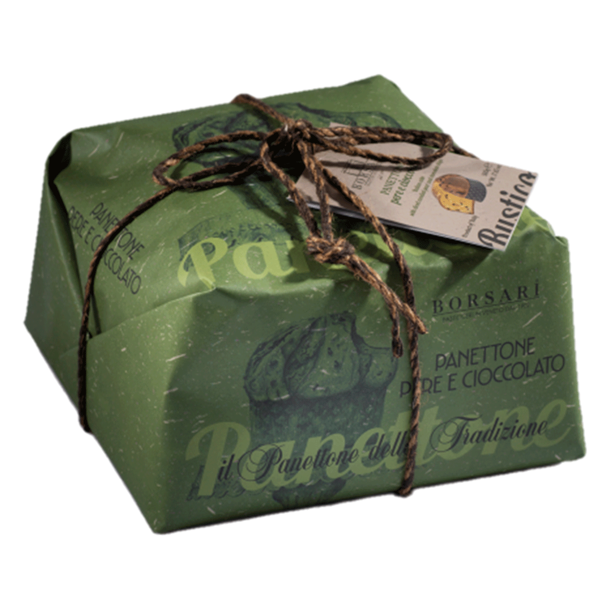 Borsari Panettone Pere e Choccolato mit Birne & Schokolade 500g