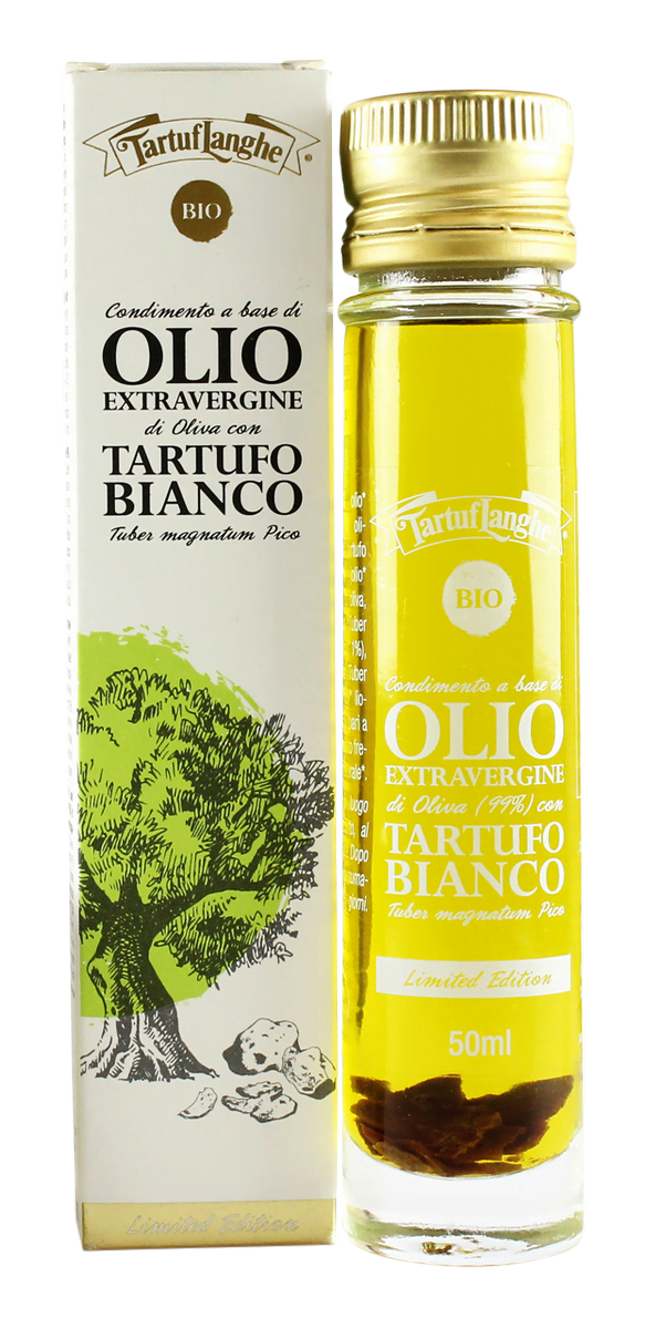 Tartuflanghe Trüffelöl mit weißem Trüffel BIO 50ml