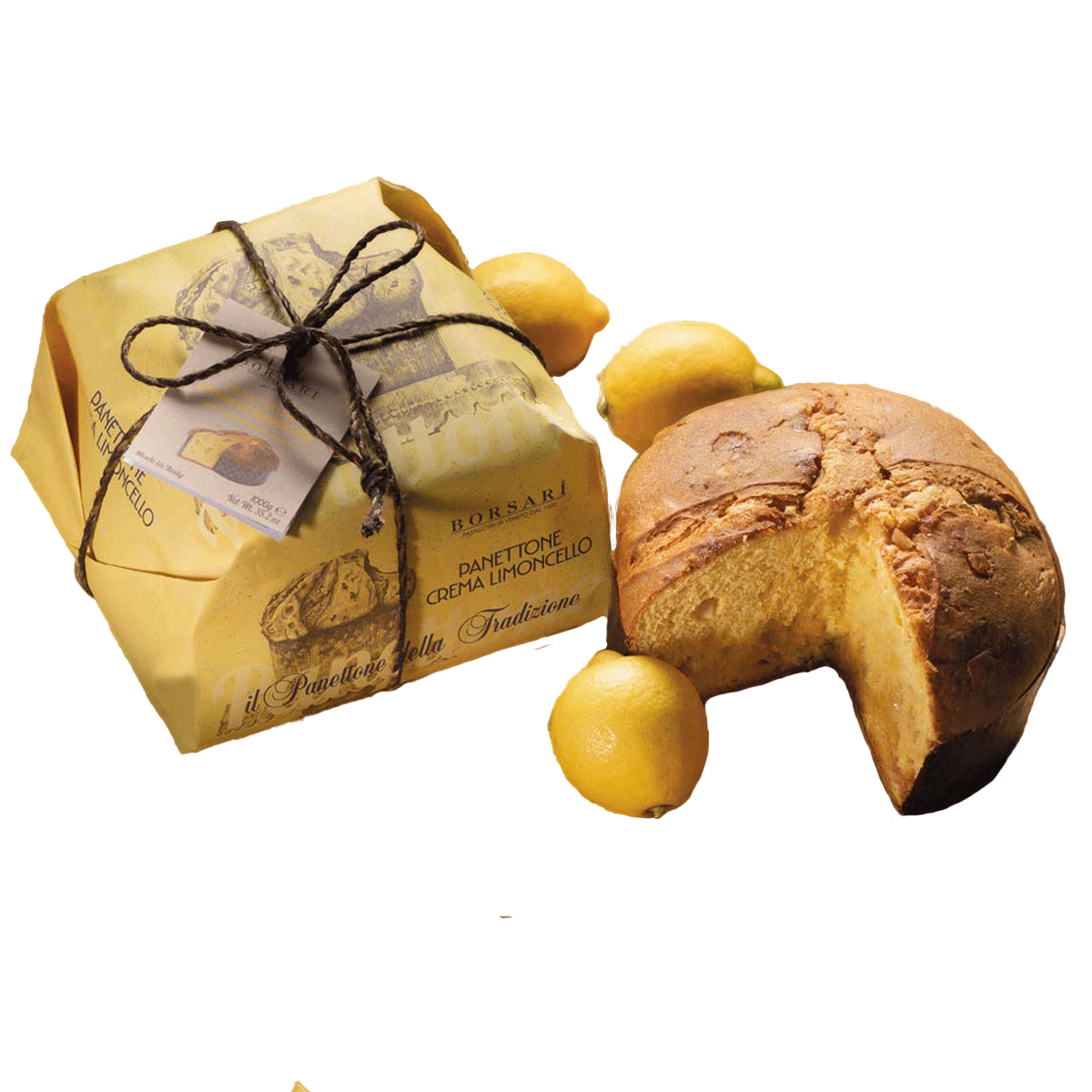 Borsari Panettone Rustico mit Limoncellocreme 500g