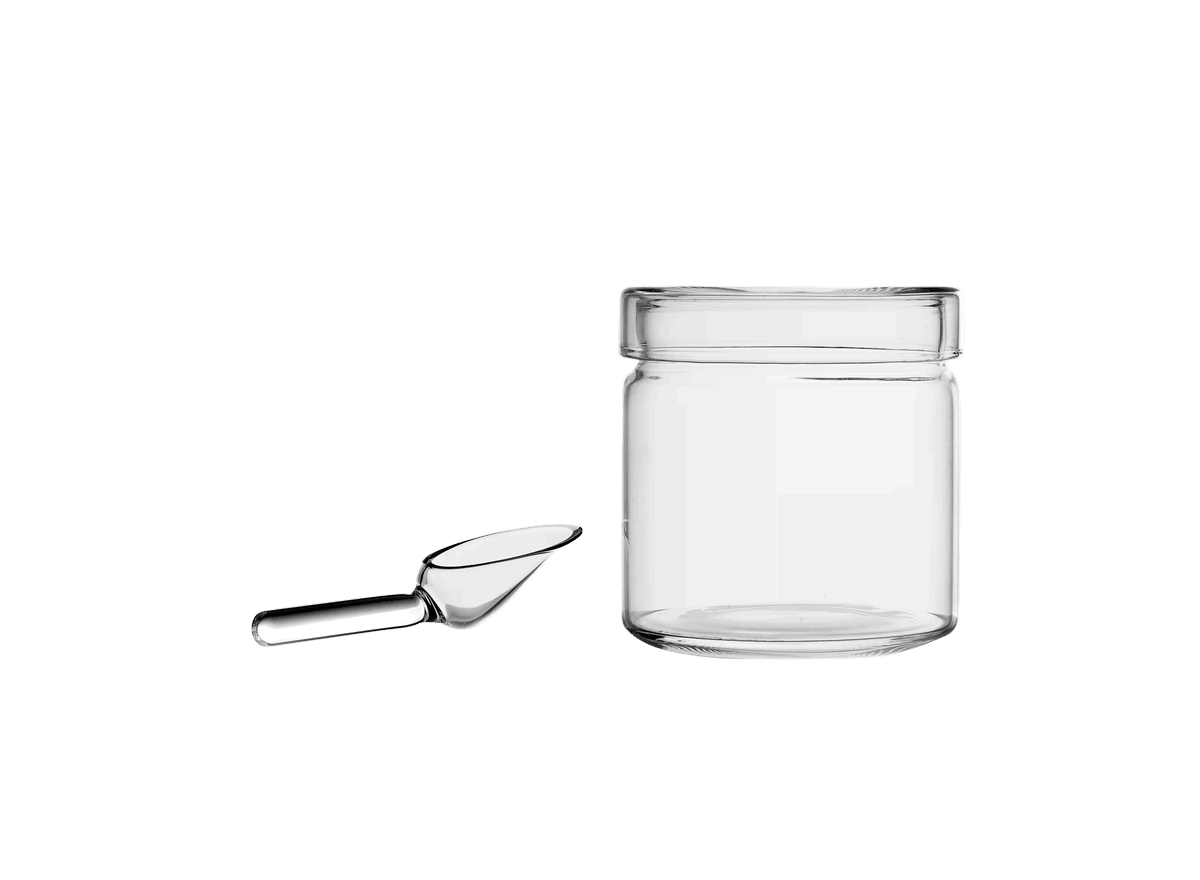 Ichendorf Piuma Salztopf mit Löffel aus Glas