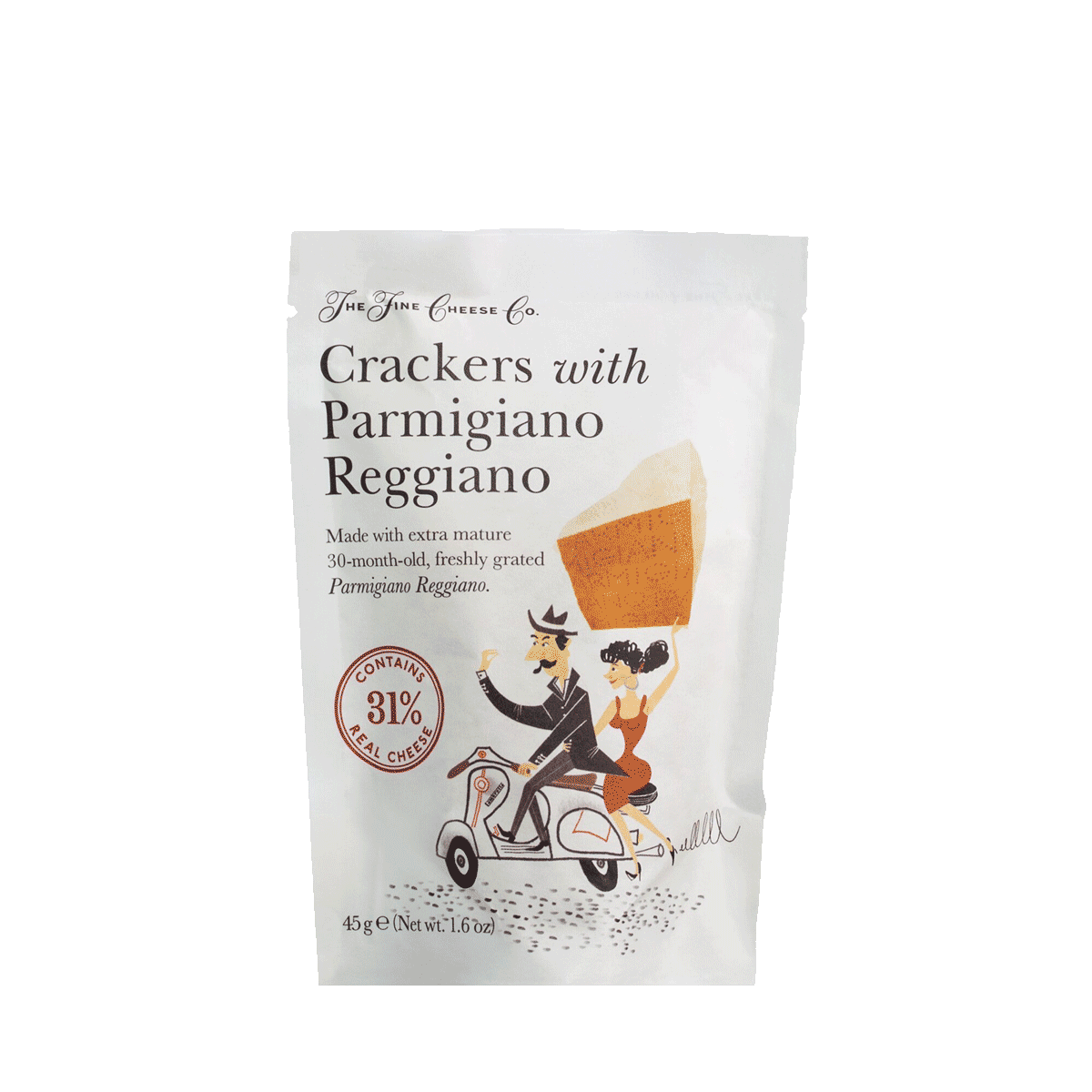 The Fine Cheese Company Käse-Cracker mit Parmesan 45g 