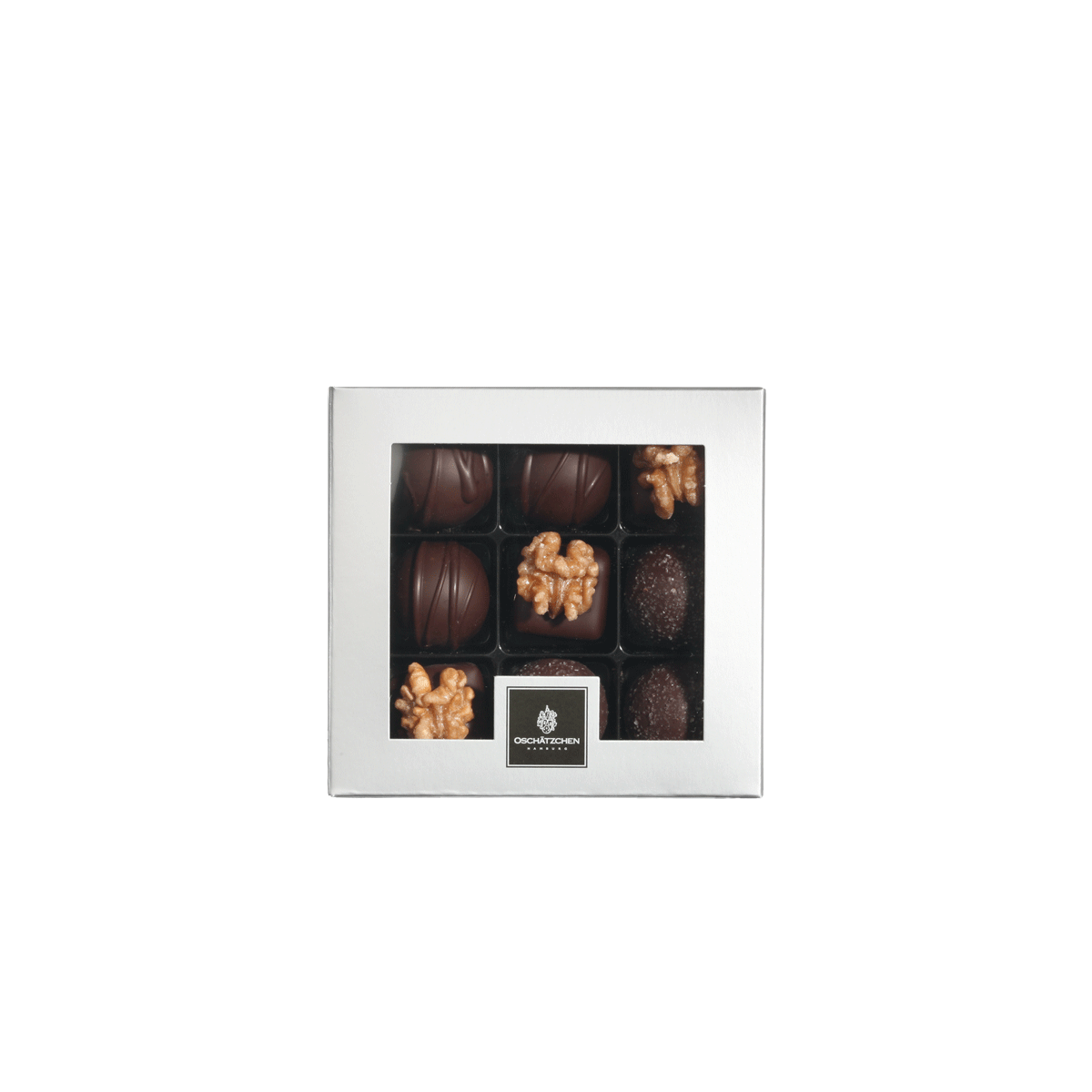 Oschätzchen Pralinen vegan 9 Stück 100g Oschätzchen Pralinen vegan 9 Stück 100g