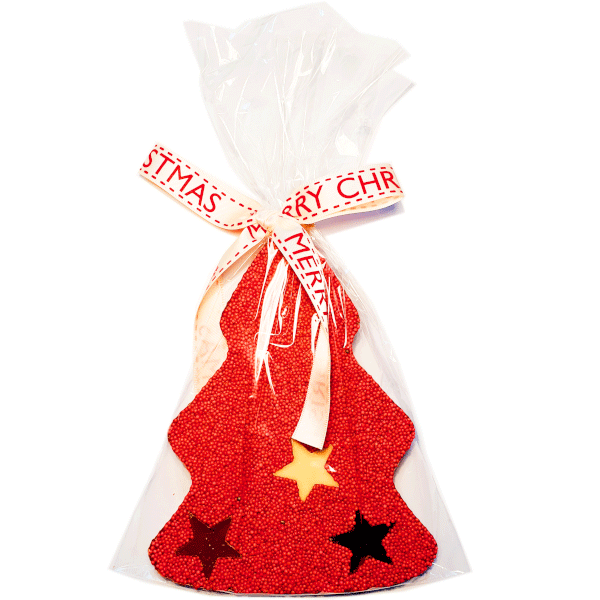 Oschätzchen Weihnachtsbaum Vollmilchschokolade Rot 100g