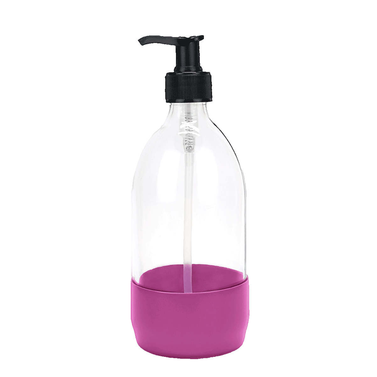 Pension für Produkte Seifenspender Weißglas pink 500ml