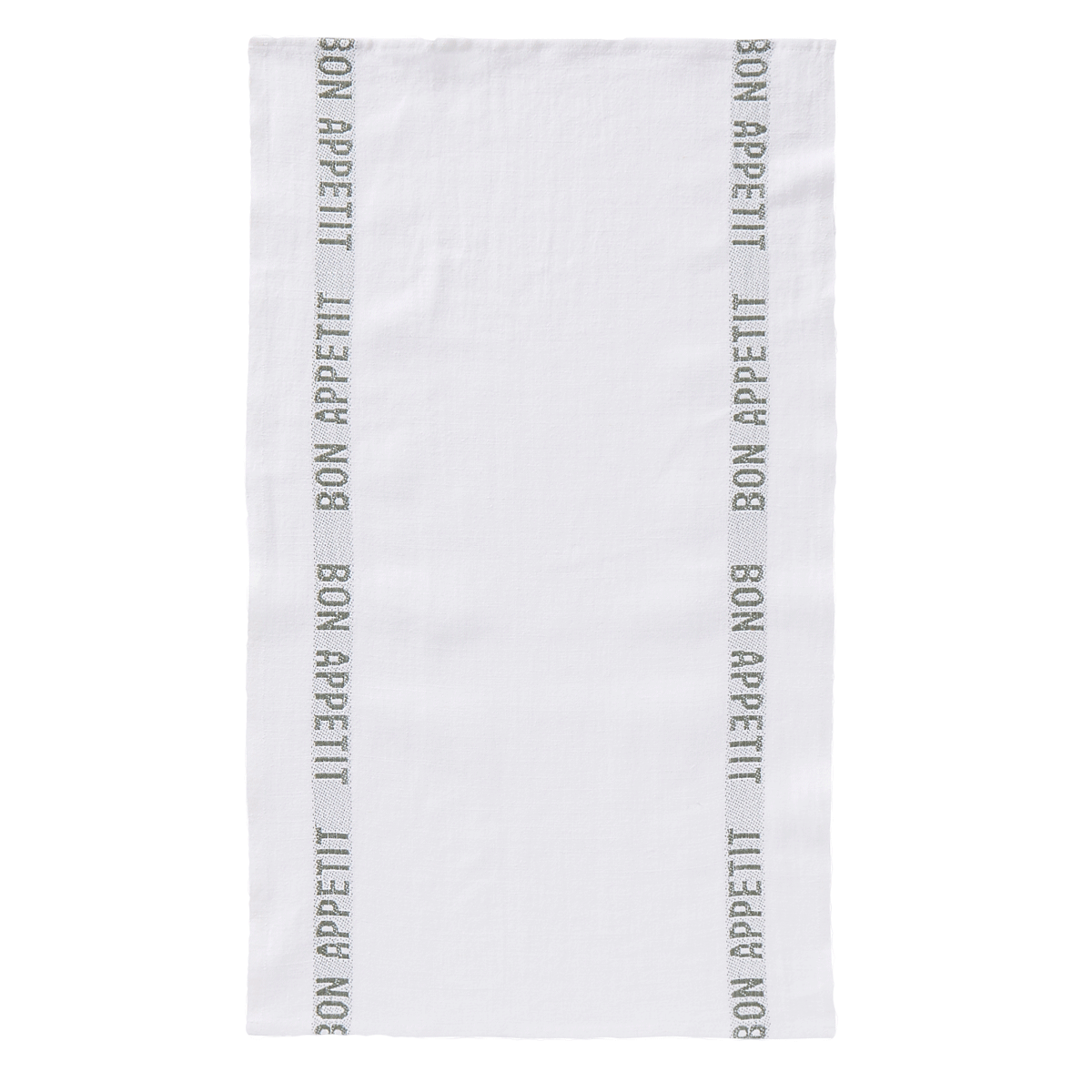 Charvet Geschirrtuch Bon Appetit oliv 100% Leinen  Charvet Geschirrtuch Bon Appetit oliv 100% Leinen