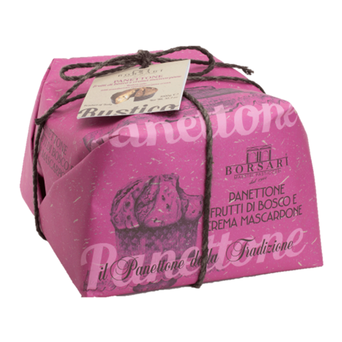 Borsari Panettone Frutti di Bosco Waldfrucht mit Mascarpone 1000g