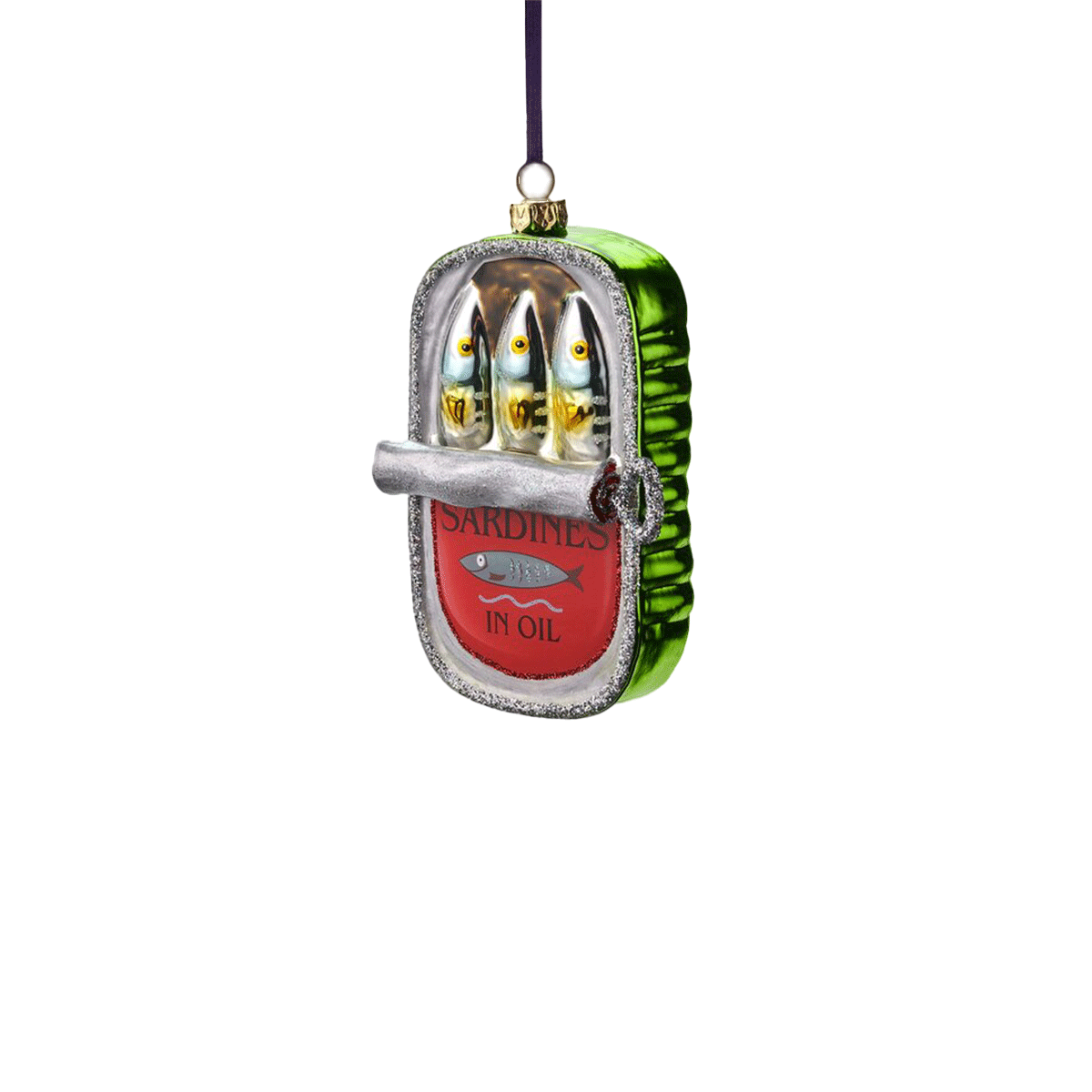 GIFTCOMPANY  Baumschmuck Sardinendose Grün 12cm