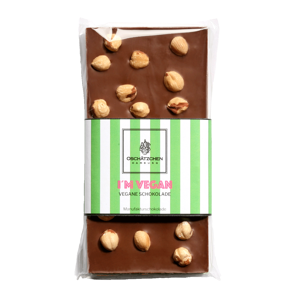 Oschätzchen I'm Vegan Vegane Tafel mit Piemonteser Nuss 100g