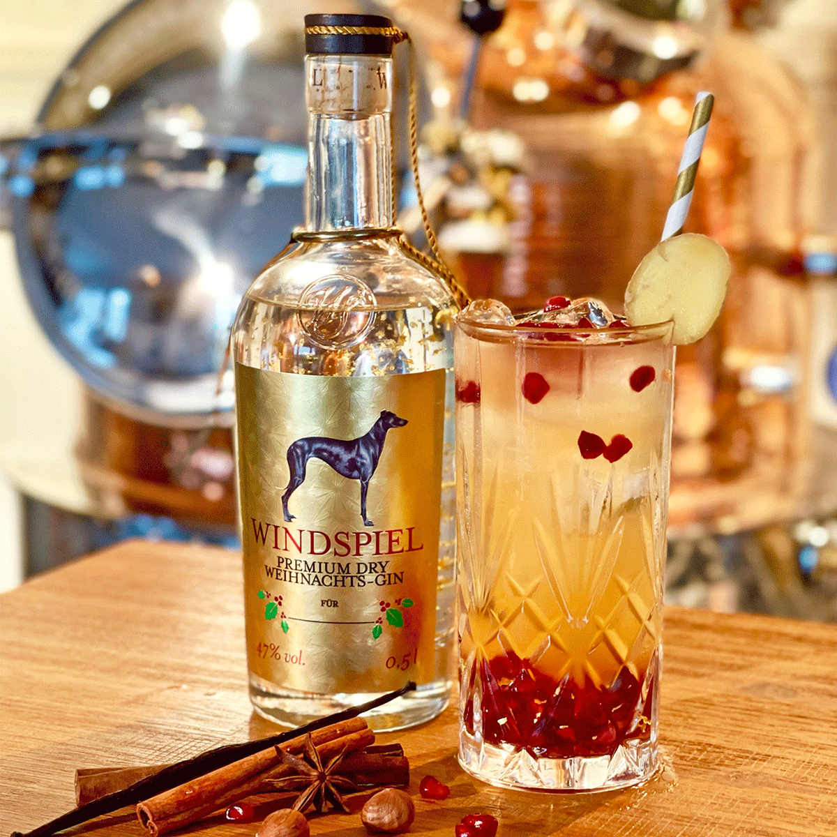 Windspiel Premium Dry Weihnachts-Gin 0,5l