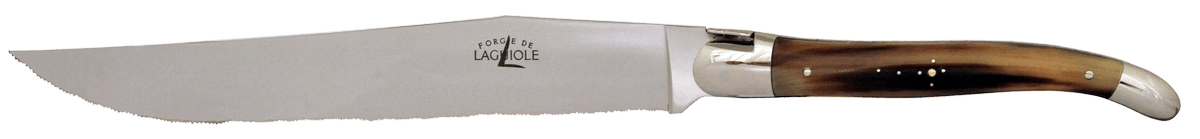 Laguiole Brotmesser Horn marmoriert Inox