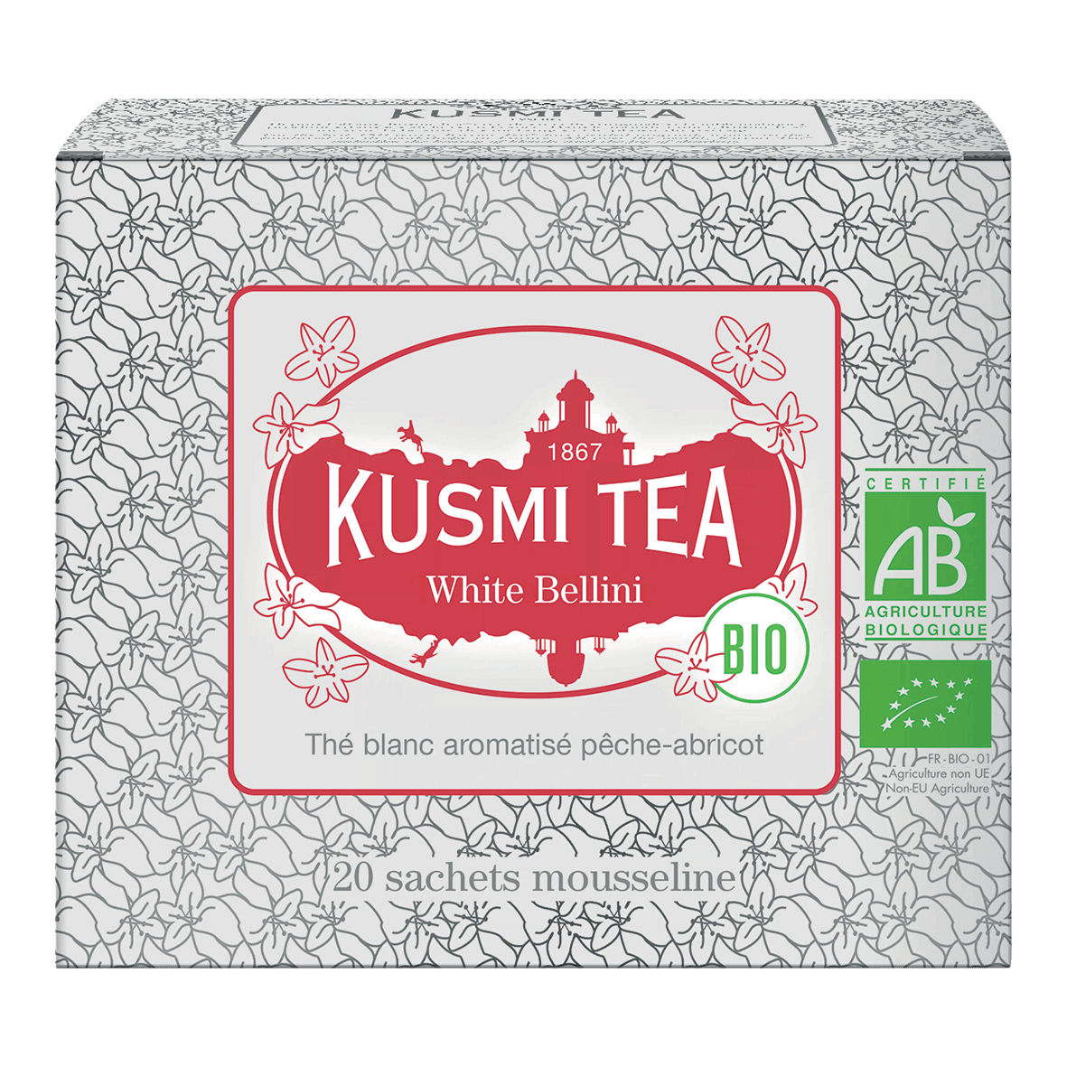 KUSMI Tea White Bellini Bio Tee Beutel 20 Stück
