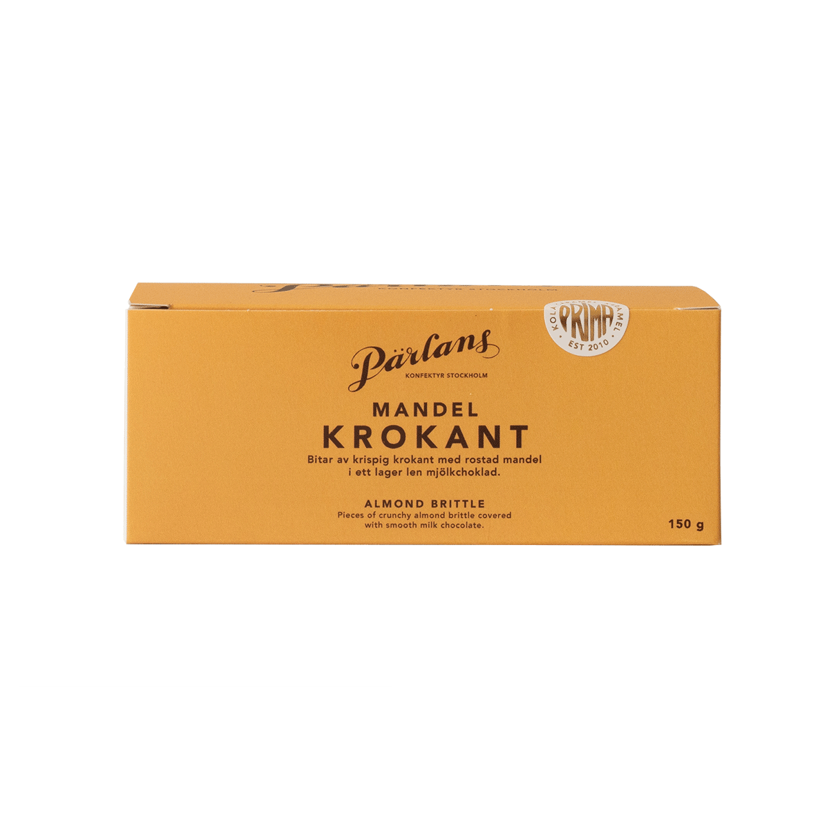 Pärlans Mandelkrokant mit Vollmilchschokolade 150g