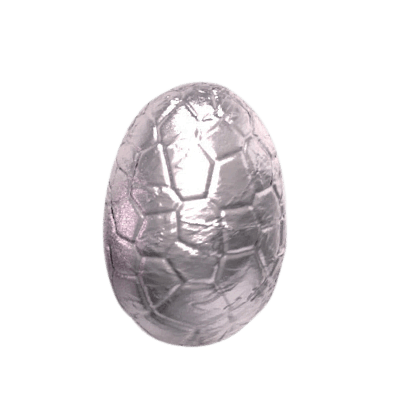 Valrhona Eier Mandel-Haselnusspraliné 66% 15 Stück silber