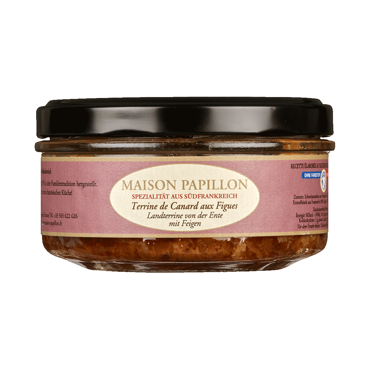 Maison Papillon Terrine von der Ente mit Feigen 130g