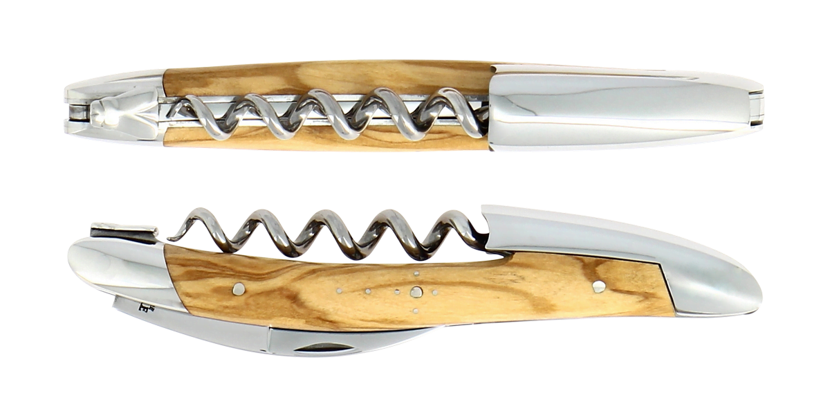 Laguiole Sommelier Kellnermesser Olivenholz Inox matt