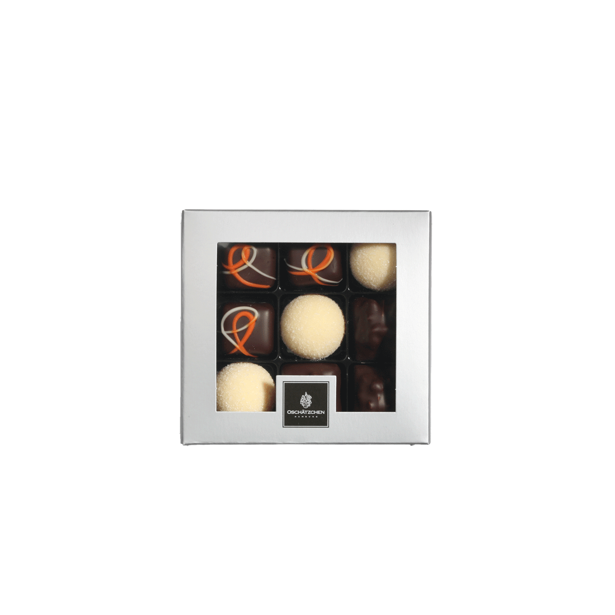 Oschätzchen Pralinen mit Alkohol 9 Stück 100g Oschätzchen Pralinen mit Alkohol 9 Stück 100g