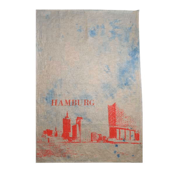 Frohstoff Geschirrtuch Elphi pink/blau Dip Dye Unique