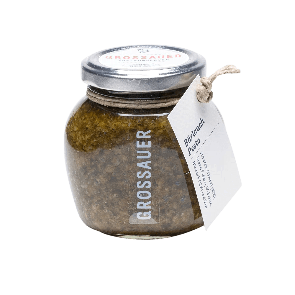 Grossauer Bärlauch Pesto mit Olivenöl 180g Grossauer Bärlauch Pesto mit Olivenöl 180g