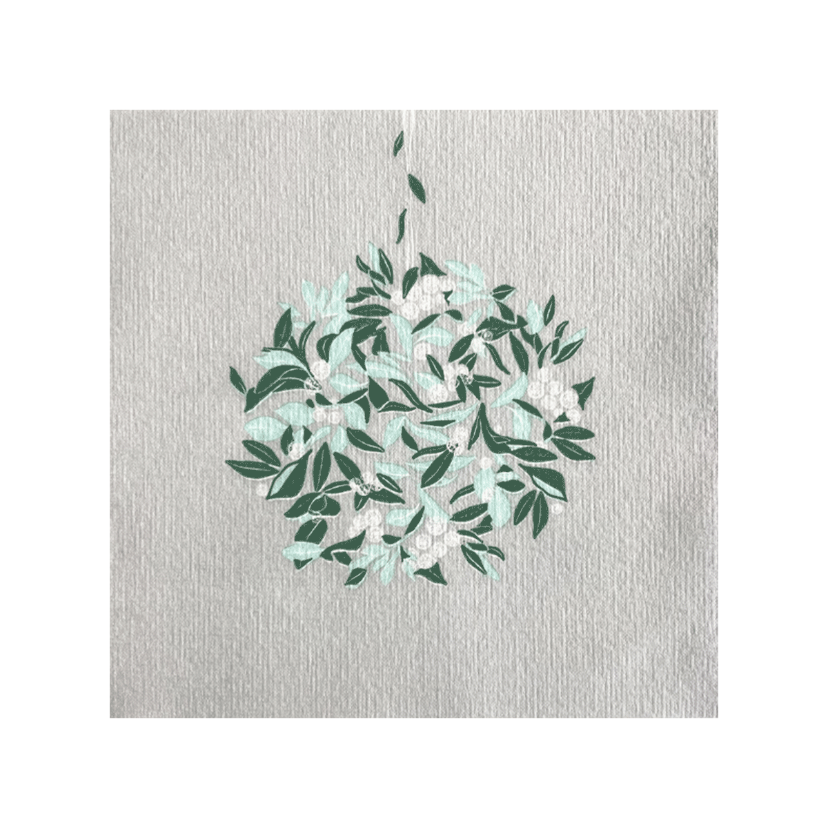 Francoise Paviot Servietten Mistel Silber 20 Stück